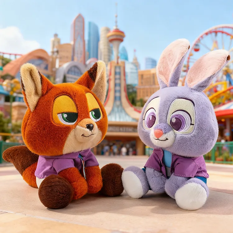 疯狂动物城朱迪尼克公仔毛绒玩具兔子警官玩偶床头摆件生日礼物女