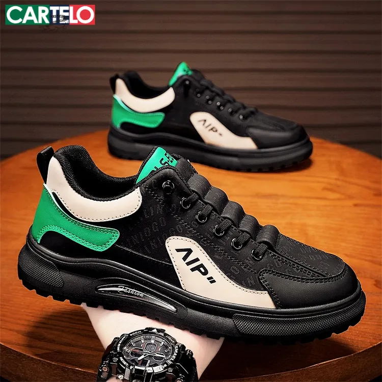 卡帝乐鳄鱼板鞋男款春季2025年新款轻便耐磨男士休闲鞋子潮鞋男鞋