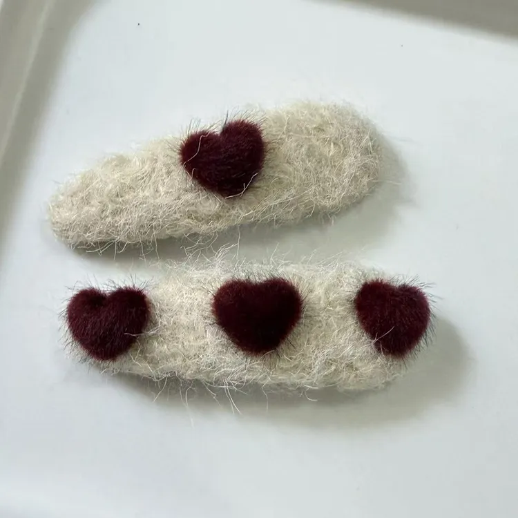 【孙大葱】T2482 AB款爱心BB夹一对时尚