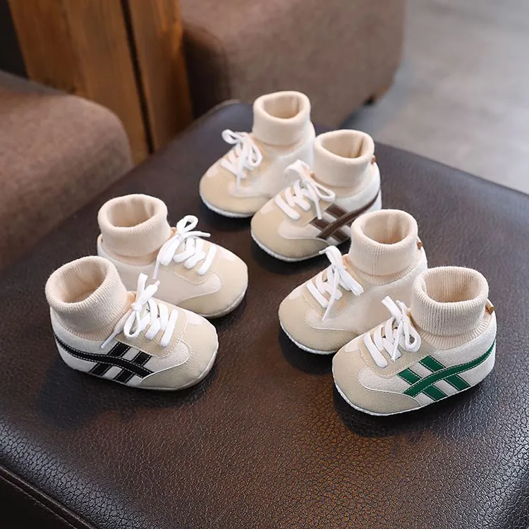 婴儿鞋子春秋6-12个月软底学步鞋9男女宝宝鞋不掉0-1岁鞋防滑运动
