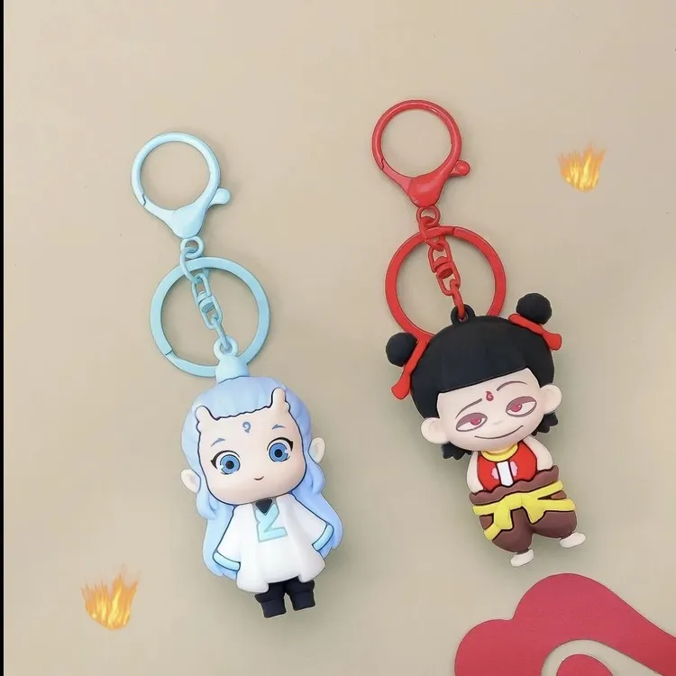 哪吒敖丙书包挂饰哪吒2之魔童闹海挂件立体卡通动漫钥匙扣