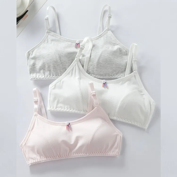 发育期内衣女学生高初中少女文胸无钢圈小胸罩薄款日系舒适棉抹胸