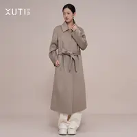 序缇秋季100%山羊绒大衣女2025新款高端毛呢外套J92-22713