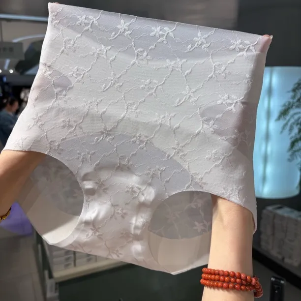 【3条装】85223无痕中腰蕾丝提花女士内裤80-123