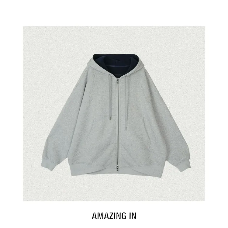 AMAZING IN | 棉质 | 加绒连帽卫衣外套 A251029-AI59CST20251002
