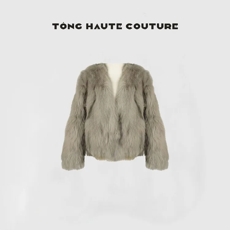 【眠星】冬季100进口狐狸毛轻奢百搭时尚外套 YW674