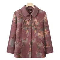 8549-A妈妈装新款时尚减龄外套中年妈妈洋气休闲宽松显瘦【康燕】