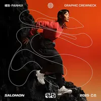 salomon萨洛蒙户外秋冬休闲潮流卫衣PANHUI GRAPHIC CREWNECK U