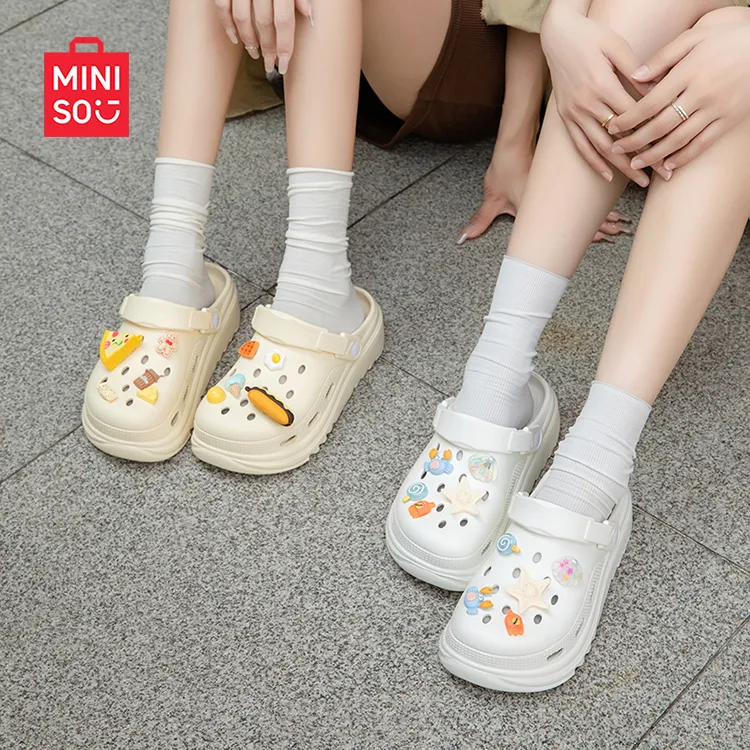 MINISO/名创优品洞洞鞋女款2025新款爆款洞洞鞋拖鞋女鞋学生宿舍