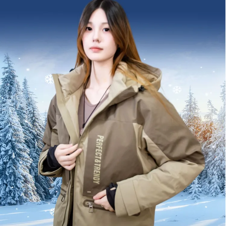 亚陆杰自持品牌户外男士时尚防风羽绒服