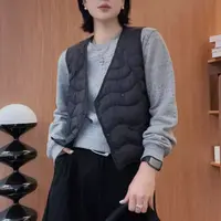 【蛋娘专属】冬季新款白鸭绒轻薄羽绒叠穿搭内外穿短款内胆马甲003