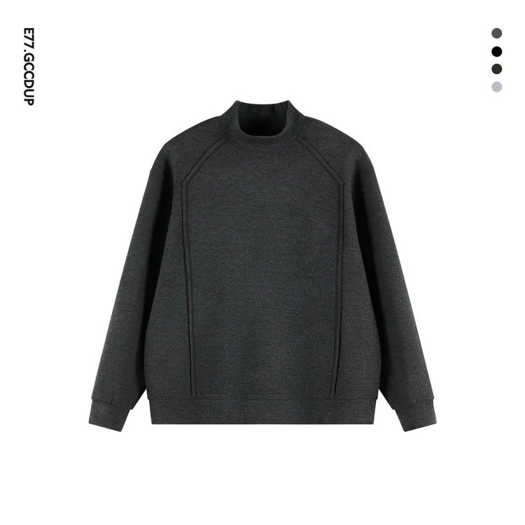 GCCDUPE77『绒息』钻石绒绵羊毛混纺半高领打底衫休闲保暖卫衣