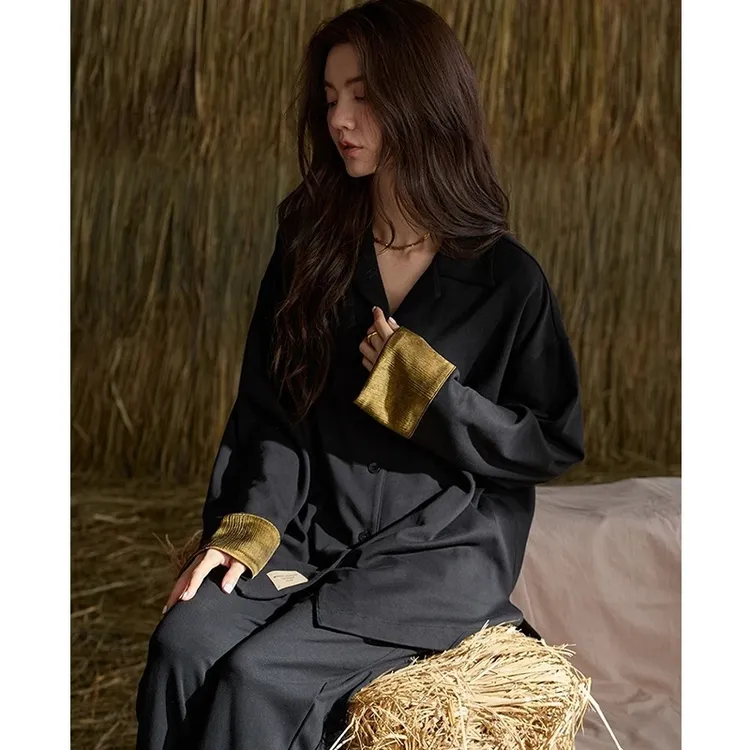 老钱风新款睡衣女春秋季可外穿棉长袖轻奢优雅舒眠分身家居服套装