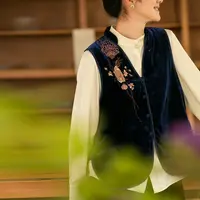 【经典回归】牧衣游丝绒手绣马夹 限量福利款 小尖尖不支持会员折