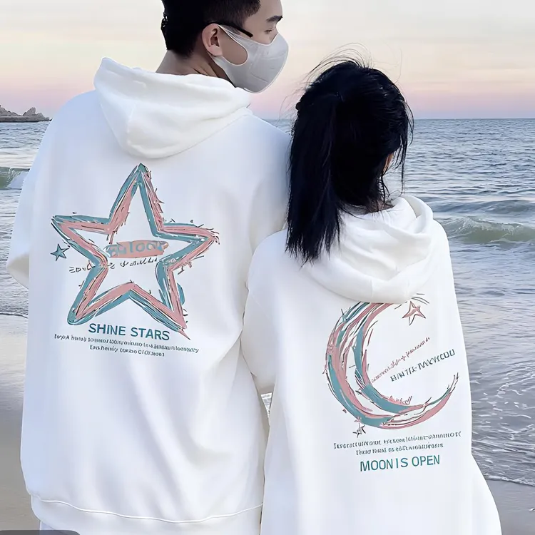 两件秋季秋款情侣装卫衣新款网红潮牌外套男生衣服高级感大帽卫衣