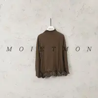 Moi et mon冬季新款小众设计师款打底休闲百搭下摆裙边打底