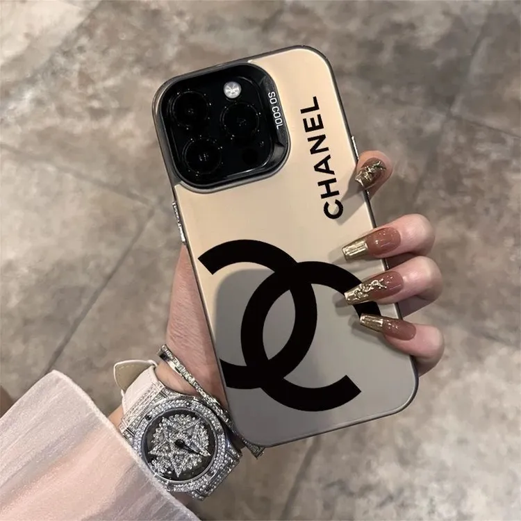 潮款标签适用苹果16promax手机壳女iPhone15彩银14/13硬壳12i新款