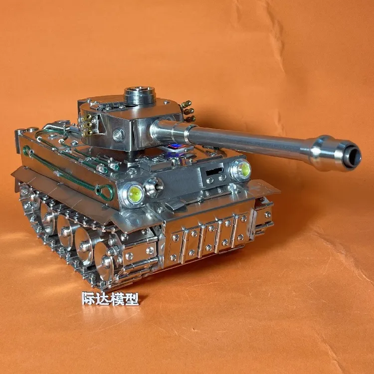 虎式遥控坦克不锈钢材质电动坦克军事模玩遥控玩具可充电男孩礼物