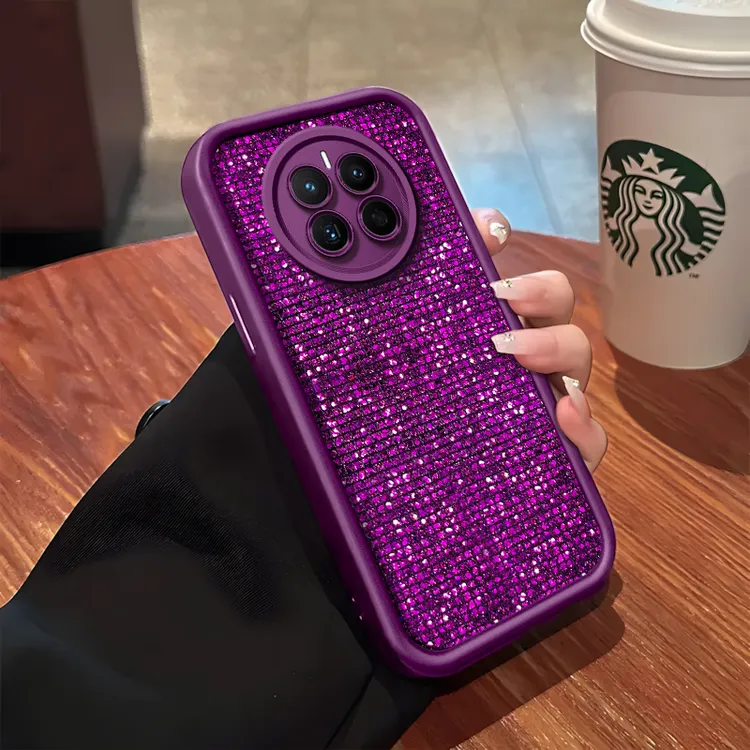 闪紫片适用于华为mate50/50pro手机壳高颜值网红防摔女款