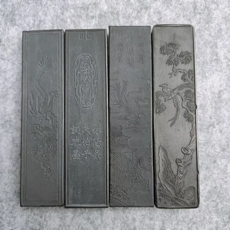 文房四宝笔墨纸砚80年代歙胡一两版本超漆烟老徽墨油烟墨条实惠出