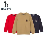 Hazzys/哈吉斯品牌童装【一诺爸爸】男女童卫衣圆领春秋休闲套头