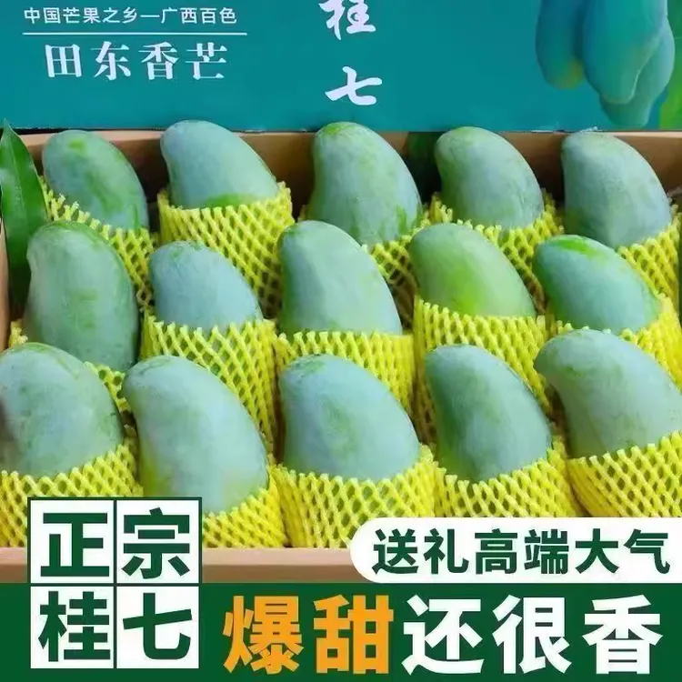 【产地直发】广西田东桂七芒果热带应季新鲜水果5/9斤超大芒果包邮