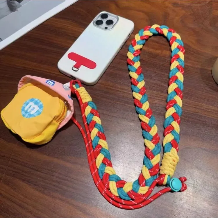 多巴胺零钱长款手机链斜挎可背式加粗舒适结实挂绳可调节便携防丢