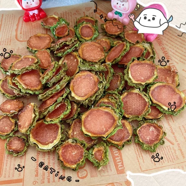 苦瓜鸡肉鸭肉饼宠物零食磨牙洁齿清热去火营养美味