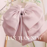 【赫本】A011优雅花苞蝴蝶结抓夹女高级感半扎发盘发鲨鱼夹百搭