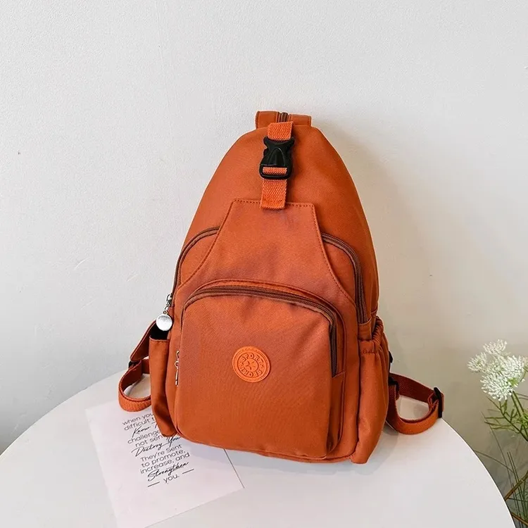 2025新款潮简约双肩包大容量多功能百搭胸包牛津布简约单肩斜挎包