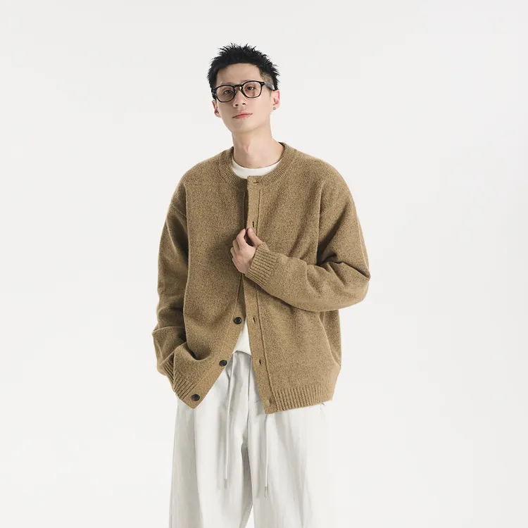 GCCDUPE77『秋雾』Wool早秋慵懒花纱羊毛高支混纺针织毛衣开衫外套