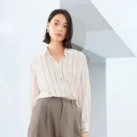 朵以长袖上衣衬衣条纹衬衫40DC149021