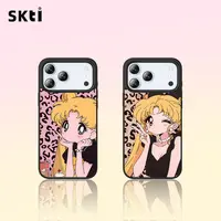 新款鎏金手机壳适用苹果17PM磁吸iPhone16潮流女款可爱磨砂壳防摔