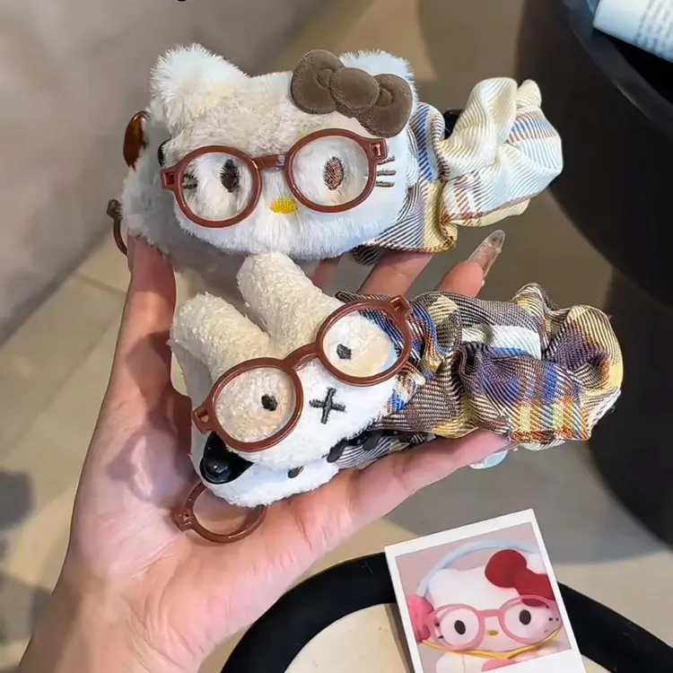 可爱卡通大号kt猫巨显发量香蕉夹后脑勺盘发百搭少女发饰马尾夹