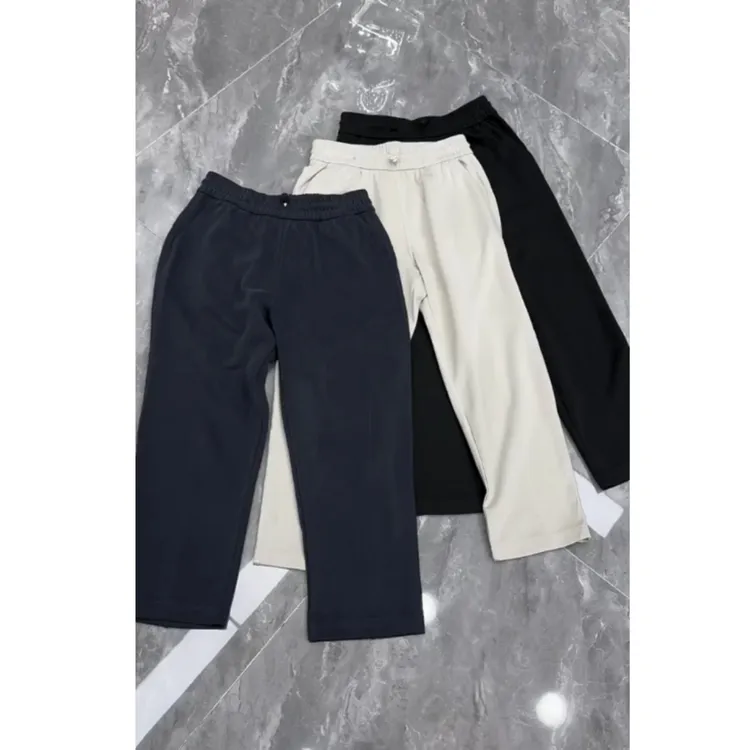 2025夏季新款高腰显瘦大码阔腿显瘦软糯百搭休闲裤