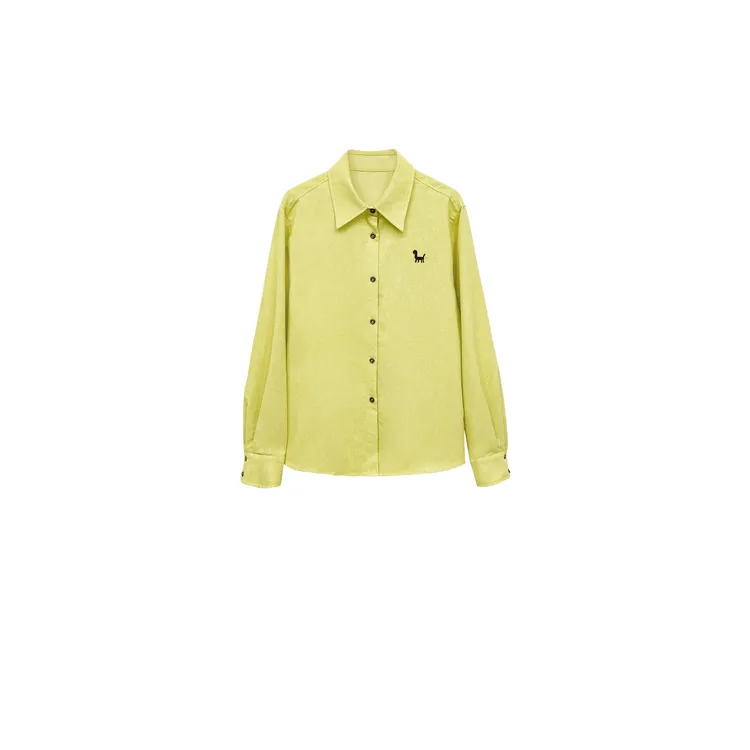 【亚楠本楠】彩马衫◆日本进口中空棉刺绣松弛感棉麻长袖衬衫8885