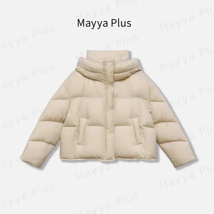 【热熔岩】Mayya Plus麦芽定制冬季保暖气质显瘦羽绒服外套32547055