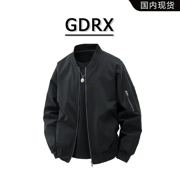GDRX男士工装棒球领夹克2025秋季新款运动户外休闲时尚宽松外套