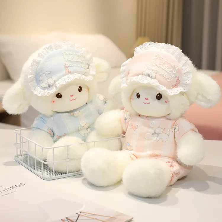 TheGreenParty奶芙小羊玩偶公仔生日礼物女生毛绒玩具娃娃抱睡娃