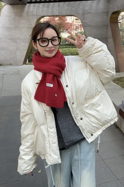 情侣款围脖冬季新款纯色日系韩版复古港风女围巾百搭简约保暖男女