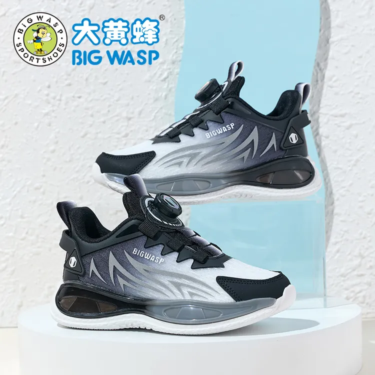大黄蜂男童鞋子2025春秋季新款透气网面中大童轻便跑步儿童运动鞋