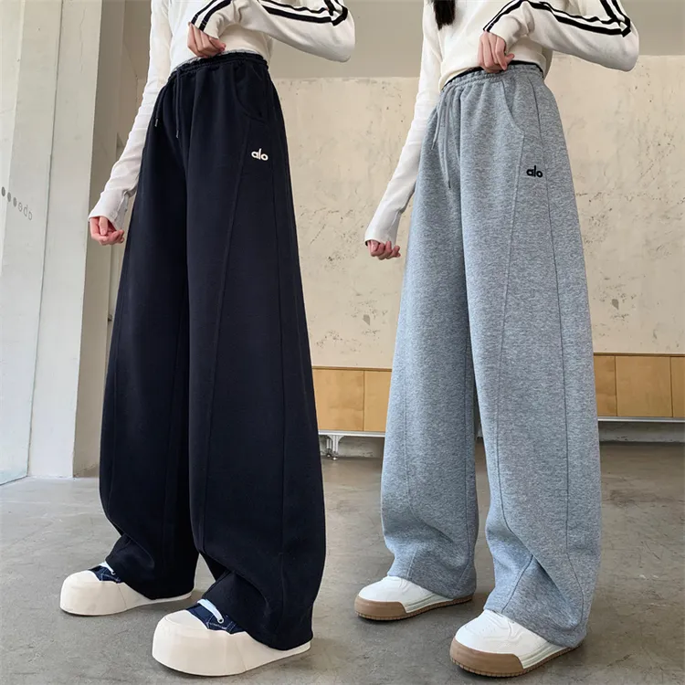 女童阔腿裤春秋款2025新款儿童运动休闲裤秋季女大童秋装直筒裤子