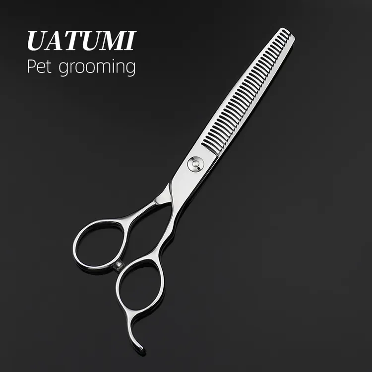 UATUMI 6.5寸专业宠物剪刀牙剪打薄蓬蓬剪宠物师专业狗狗修毛剪