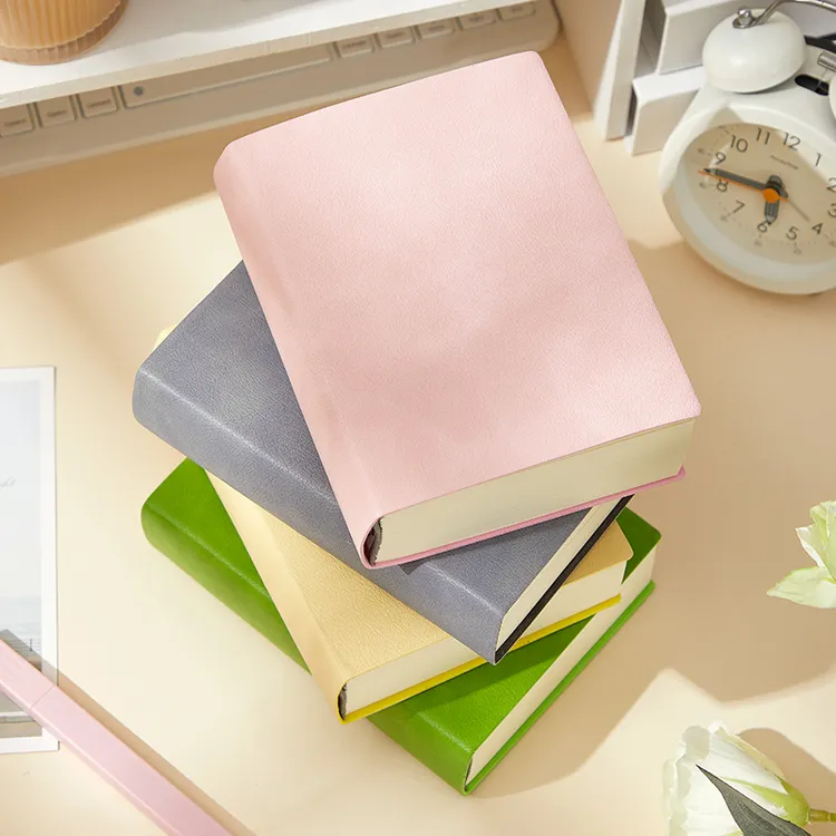 超厚记事本A6空白笔记本本子180度可平摊厚本子高颜值加厚白纸本