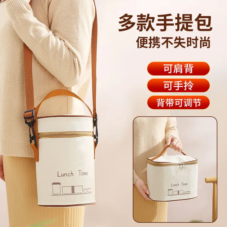 新疆西藏包邮日式可微波炉加热饭盒带盖上班族带饭小型圆形便当盒