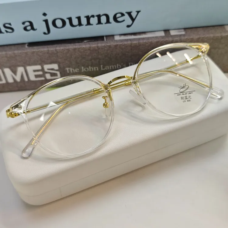 复古超轻眼镜框适合方圆脸素颜神器可配近视防蓝光变色显脸小镜框