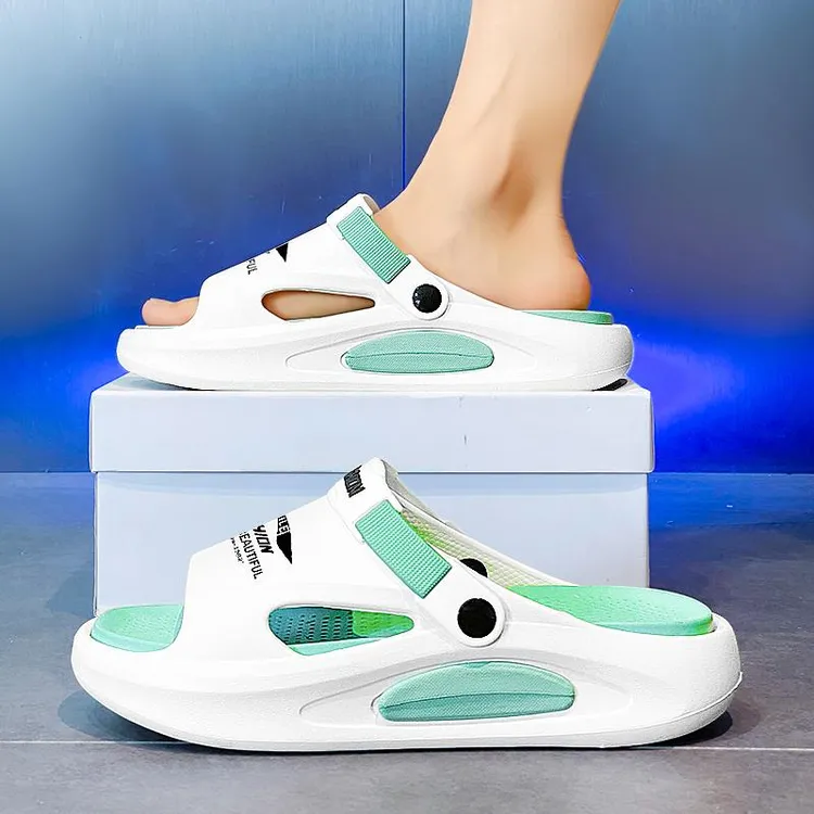 拖鞋男夏季外穿踩屎感家用洗澡休闲运动开车沙滩两用防滑防臭凉鞋