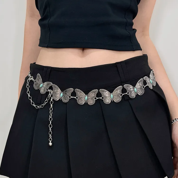 女士蝴蝶腰链配饰裙子2025新款复古波西米亚设计感小众腰带女款潮