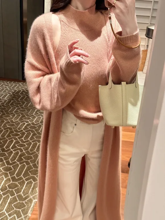 春秋新款小众炸街高级感法式修身内搭慵懒风显瘦外穿开衫针织上衣