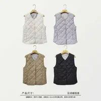 05284 菱格羊毛马甲一件，轻薄保暖，四色